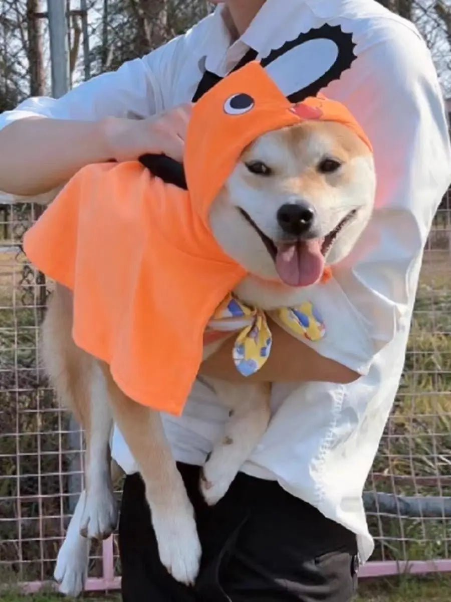 Chainsaw Pet Costume. Terrify the neighbourhood cats on your next walk.