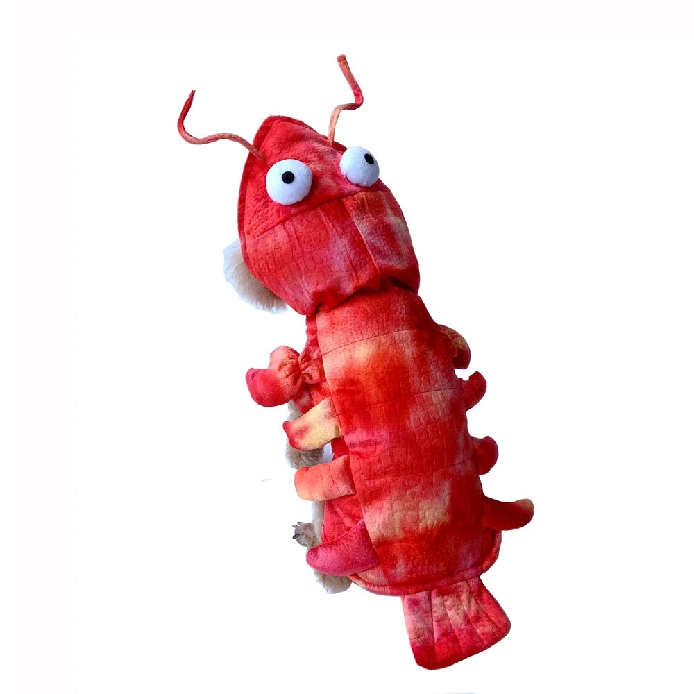 Hilarious Dog Lobster Costume for dogs and cats.