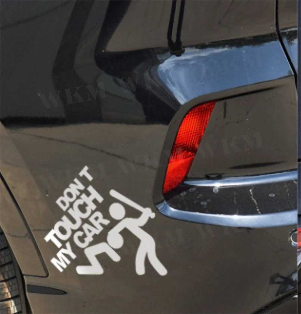 Car Sticker DIY Don’t Touch My Car Creative Modifications Decor Decal Auto Vinyl Film Window Decor Auto Bumper Sticker