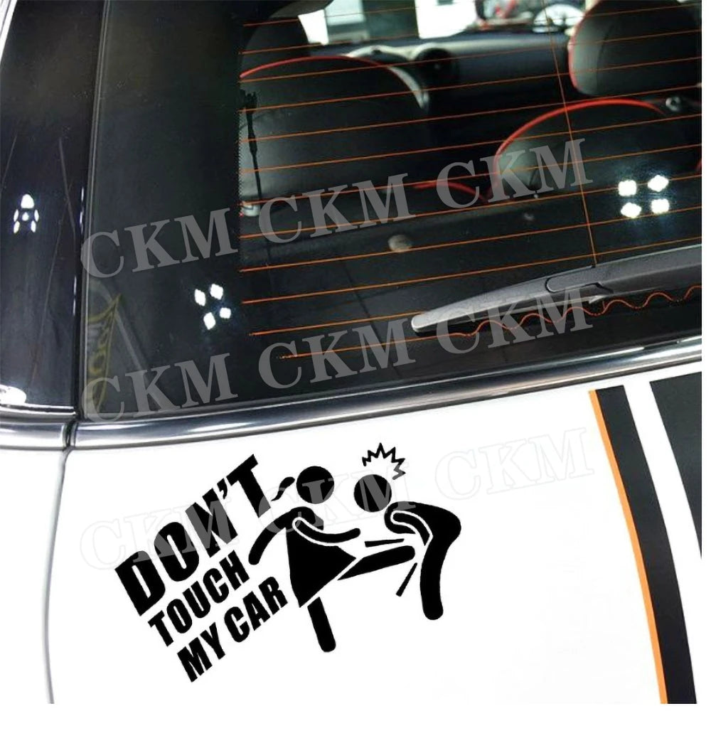Car Stickers Dont Touch My Car Decor Decal Vinyl Cover Creative Funny Auto Exterior Decoration Motor Door Window Accessories