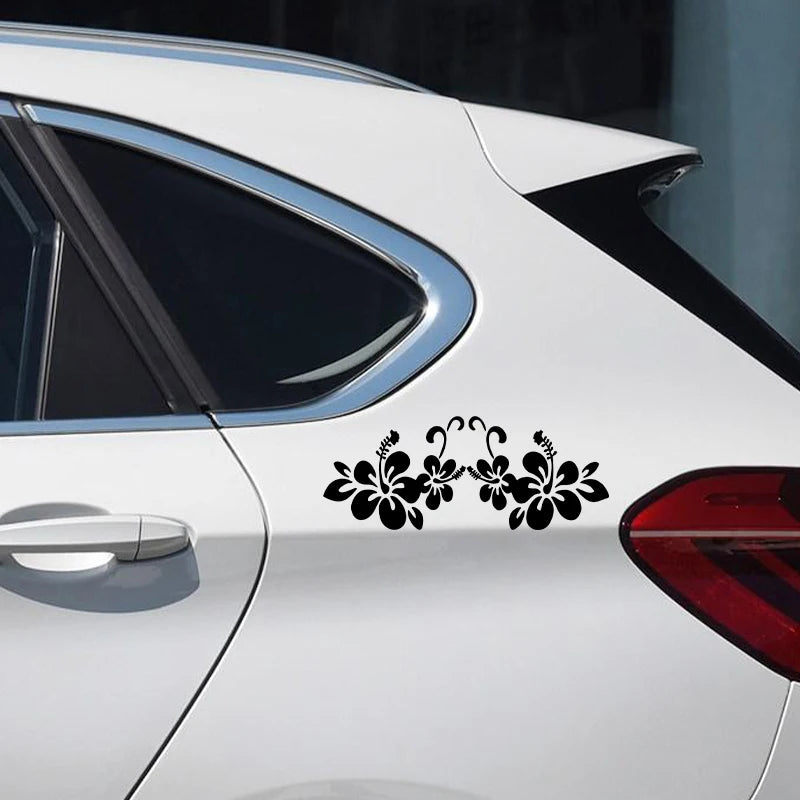 Car Sticker 20*8cm Flower Stickers Car Door Window Reflective Laser Motorcycle Car Styling 3D Stickers
