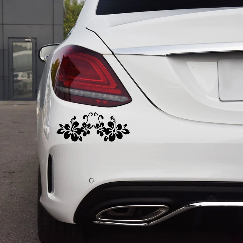Car Sticker 20*8cm Flower Stickers Car Door Window Reflective Laser Motorcycle Car Styling 3D Stickers