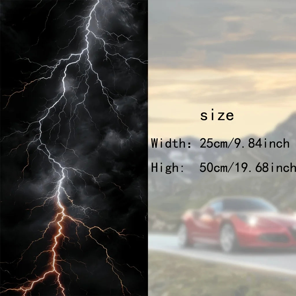 Pack of 2, car B-pillar decals, lightning patterns, car stickers, car accessories, door stickers