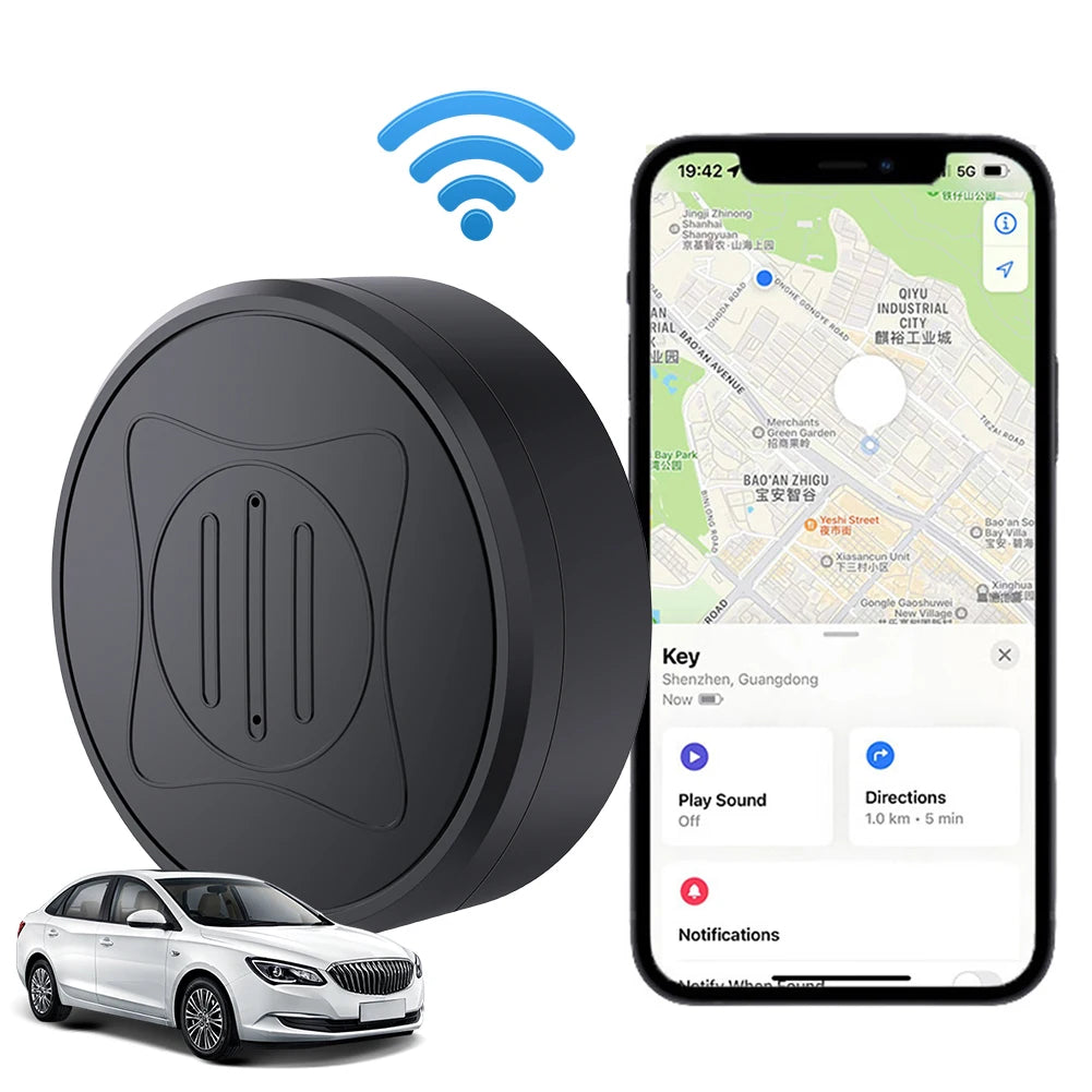 Location Tracker Magnetic Smart Finder Locator. Mini Tracking Device for Pets, Vehicles, Kids Bag etc...