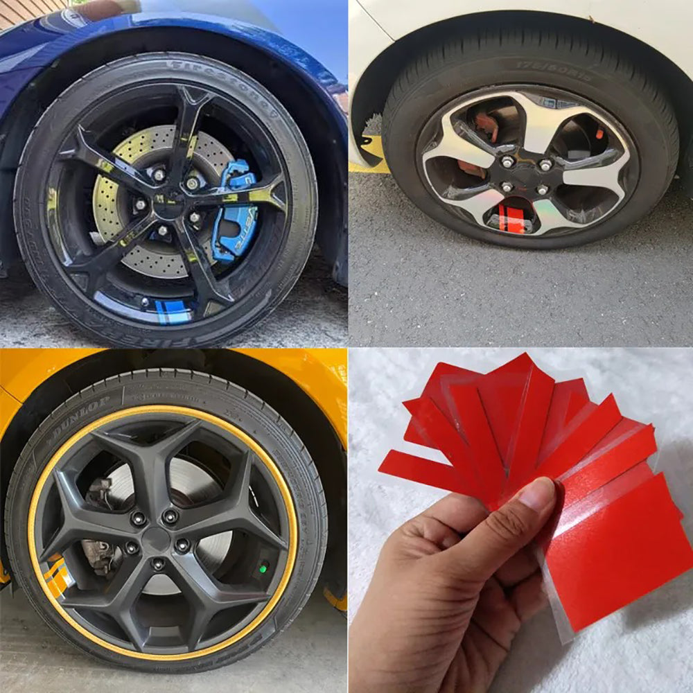 Car Wheel Reflective Stickers Auto Safety Warning Sticker Reflector Protective Strip Film for Trucks Auto Motorcycle Stickers