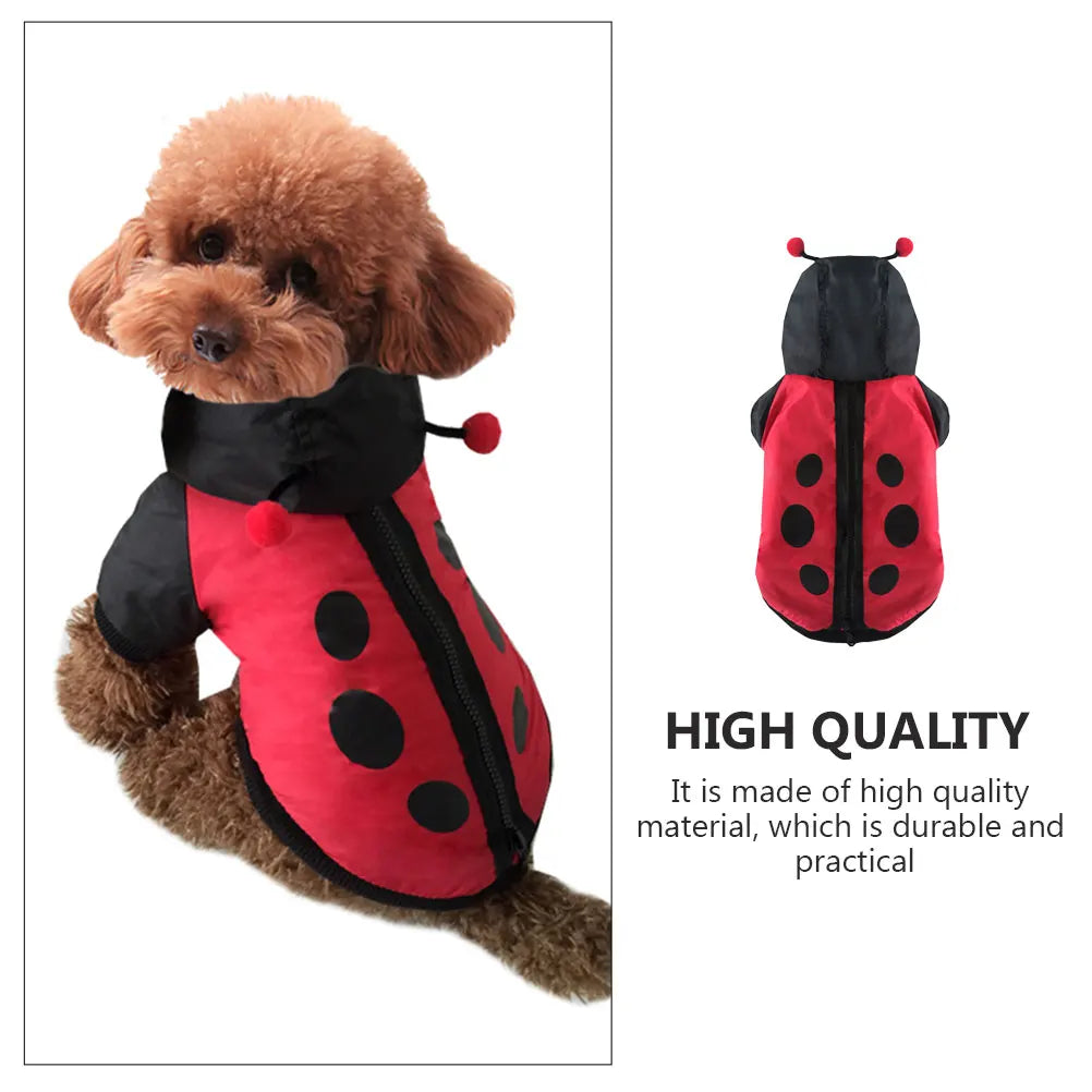 Cute Ladybug Dog Costume - Have the cutest dog in your neighbourhood.