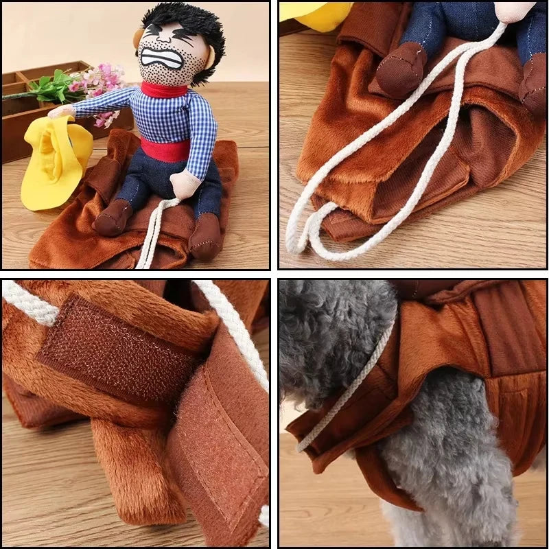 Funny Dress Up Bull (Dog) rider Costume