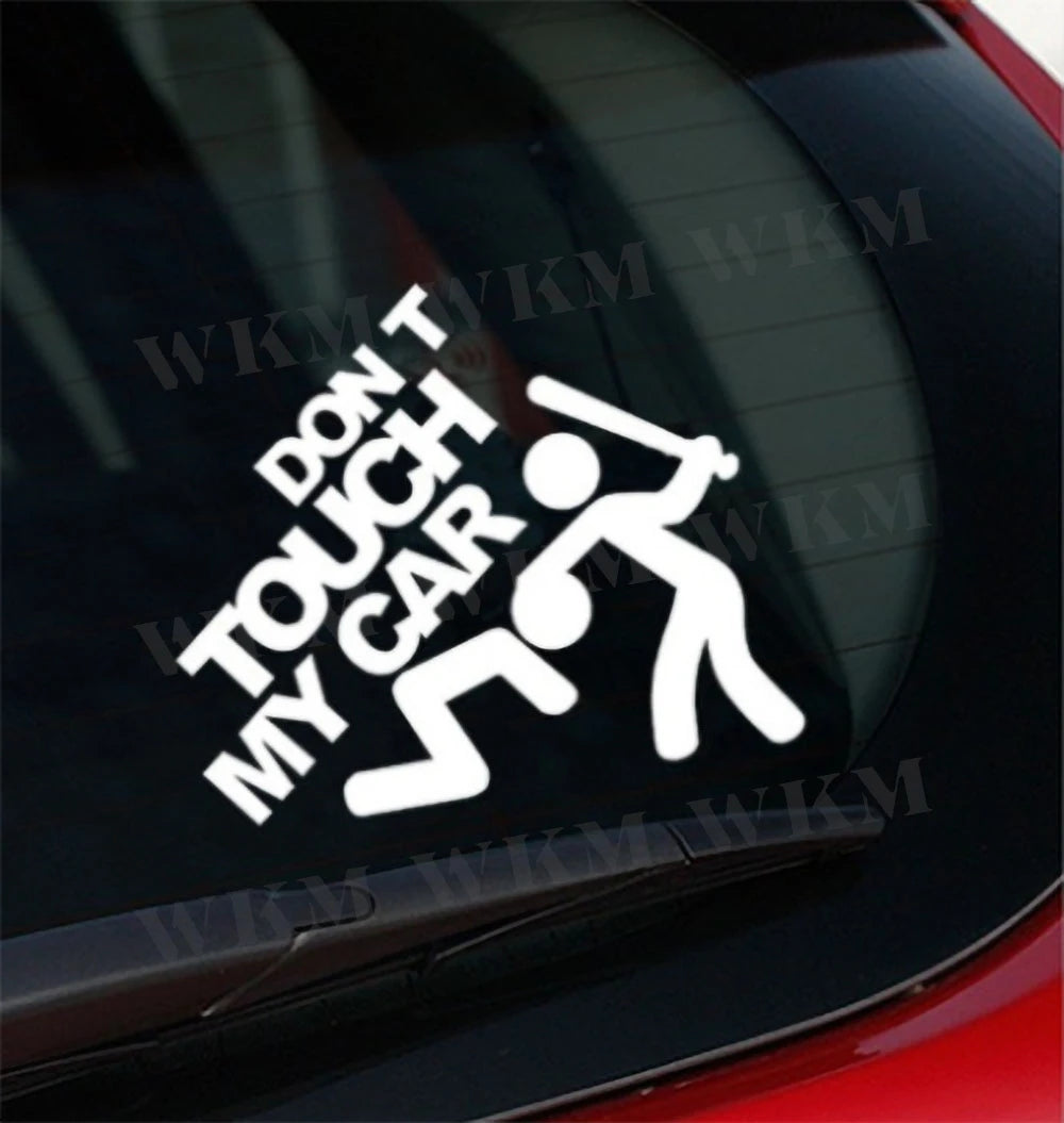 Car Sticker DIY Don’t Touch My Car Creative Modifications Decor Decal Auto Vinyl Film Window Decor Auto Bumper Sticker