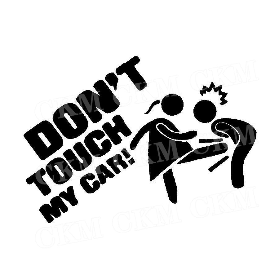 Car Stickers Dont Touch My Car Decor Decal Vinyl Cover Creative Funny Auto Exterior Decoration Motor Door Window Accessories