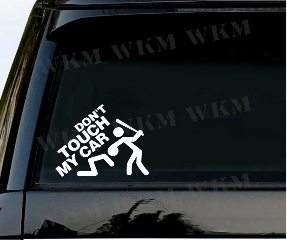 Car Sticker DIY Don’t Touch My Car Creative Modifications Decor Decal Auto Vinyl Film Window Decor Auto Bumper Sticker