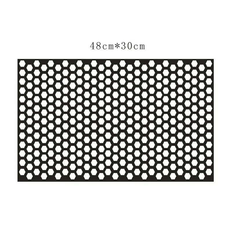Car Honeycomb Stickers Car Stylish Tail Lights DIY Hollow Protector Decals Auto Rear Lamp Decoration Wrap Film Sticker