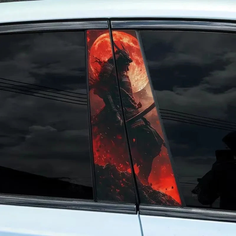 1PC JDM Samurai Car Stickers Auto B Pillar C Pillar Waterproof Decoration Cover Scratch DIY Doors Pillar Sunscreen Vinyl Decals