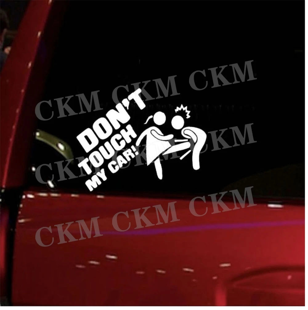 Car Stickers Dont Touch My Car Decor Decal Vinyl Cover Creative Funny Auto Exterior Decoration Motor Door Window Accessories