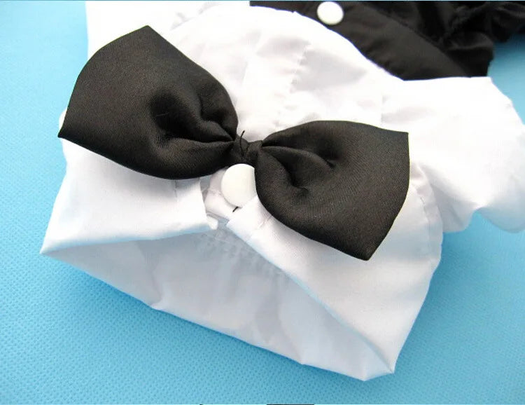 Spiffy Tuxedo Suit Costume for Weddings Birthday Parties and other formal occasions.  Comes 4 colours and 5 sizes.