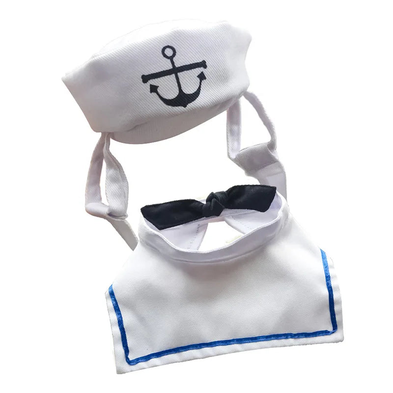 Well, "Hello Sailor". Adorable sailor suit for your little mate.