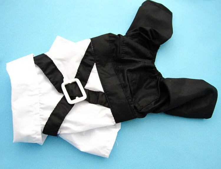 Spiffy Tuxedo Suit Costume for Weddings Birthday Parties and other formal occasions.  Comes 4 colours and 5 sizes.