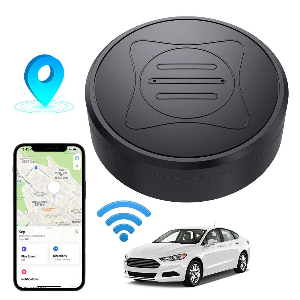 Location Tracker Magnetic Smart Finder Locator. Mini Tracking Device for Pets, Vehicles, Kids Bag etc...