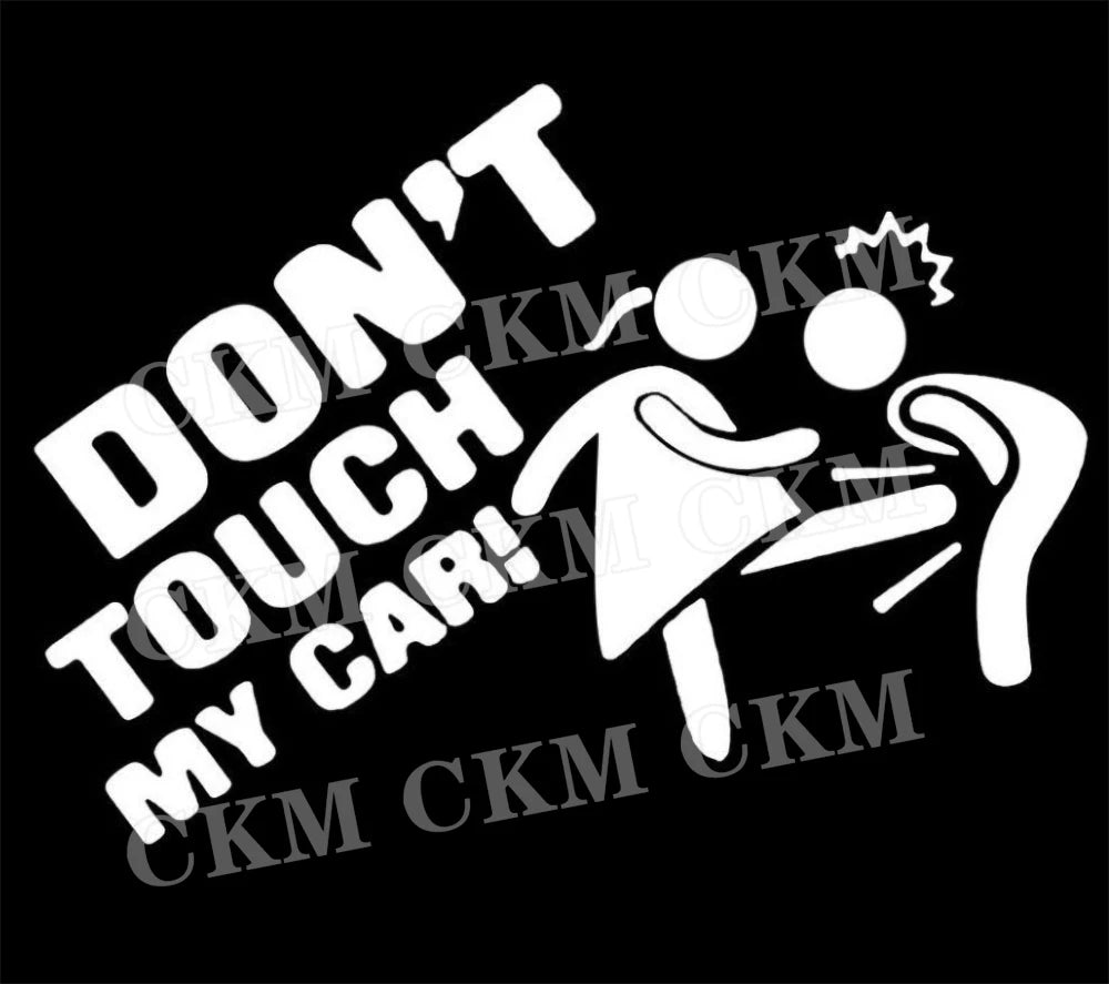 Car Stickers Dont Touch My Car Decor Decal Vinyl Cover Creative Funny Auto Exterior Decoration Motor Door Window Accessories