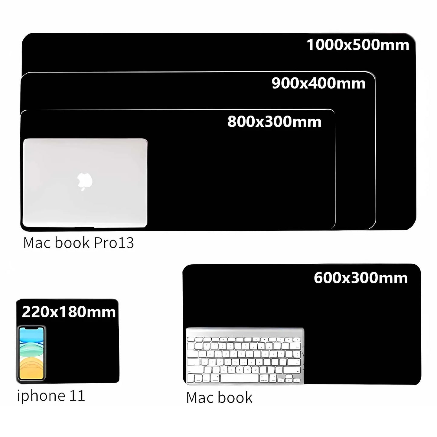 XXL Rubber mousepad Large Gaming Deskmat