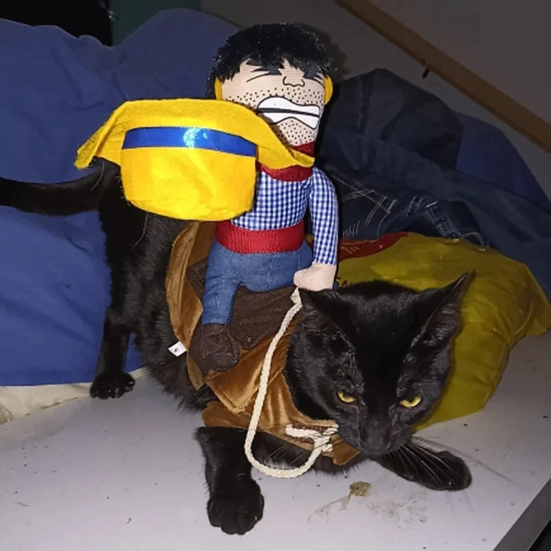 Funny Dress Up Bull (Dog) rider Costume