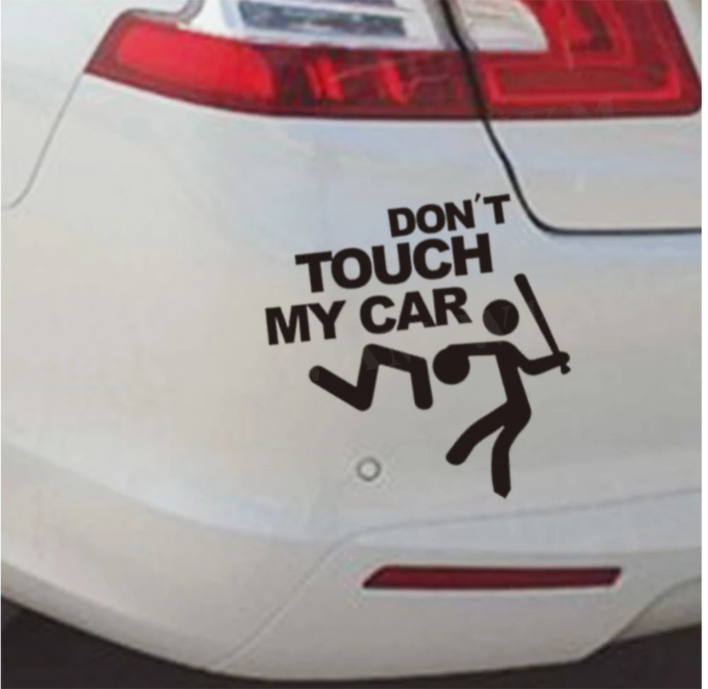 Car Sticker DIY Don’t Touch My Car Creative Modifications Decor Decal Auto Vinyl Film Window Decor Auto Bumper Sticker