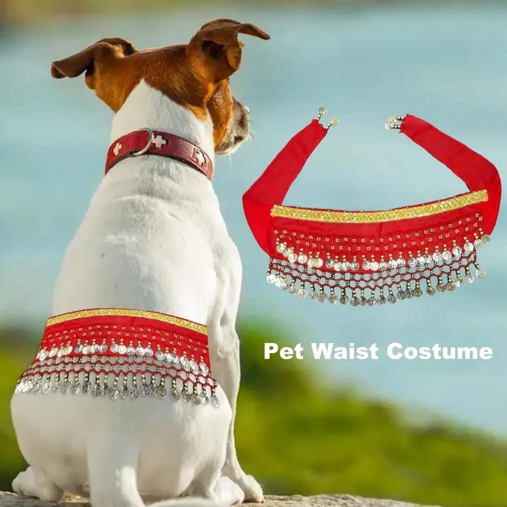 Pet Belly Dance Butt Curtain Costume.  For the dog that likes to shake that thing.