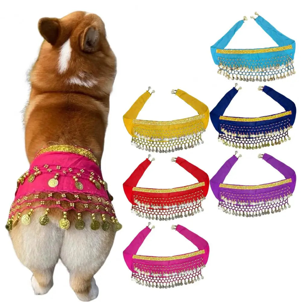 Pet Belly Dance Butt Curtain Costume.  For the dog that likes to shake that thing.