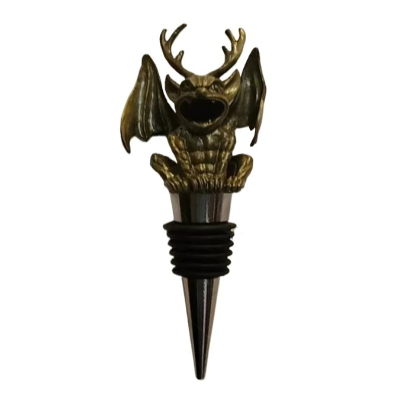 Retro Gargoyle Pourer Home Bar Restaurant Wine Mouth Interesting Wine Stopper Bottle Ornaments
