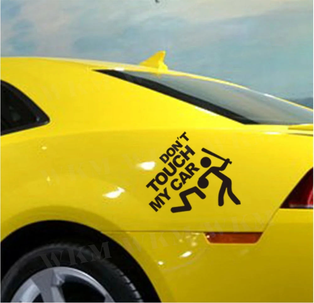 Car Sticker DIY Don’t Touch My Car Creative Modifications Decor Decal Auto Vinyl Film Window Decor Auto Bumper Sticker