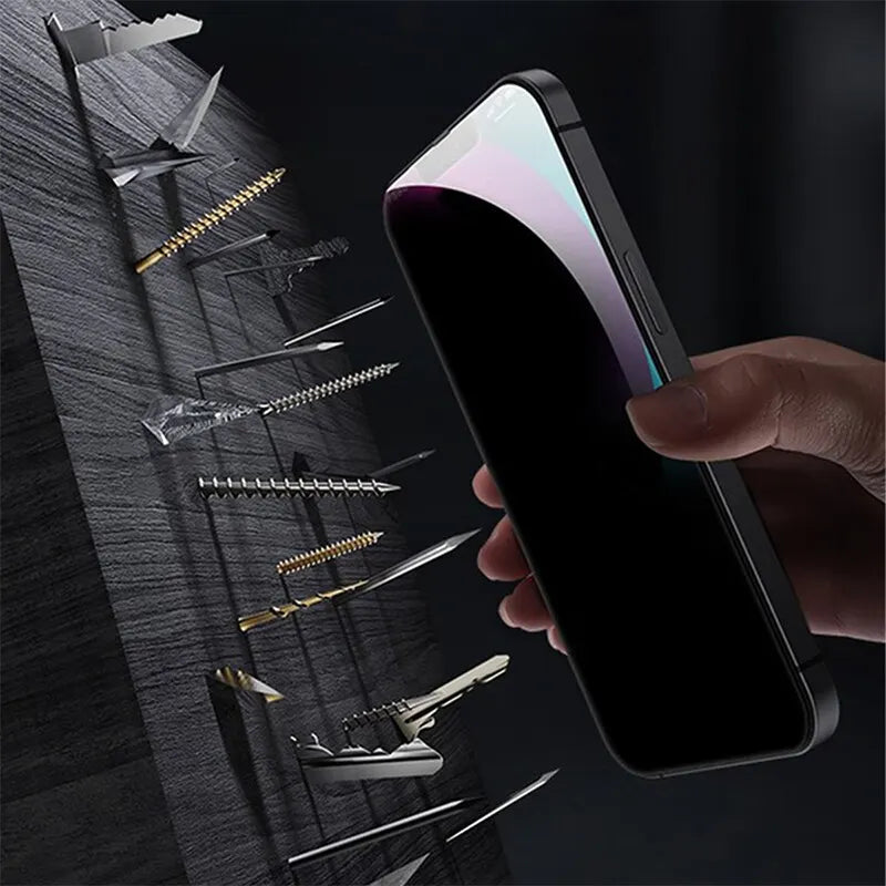 4PCS Privacy Screen Protector, prevents your screen from being read. For iPhone only, Tempered Glass