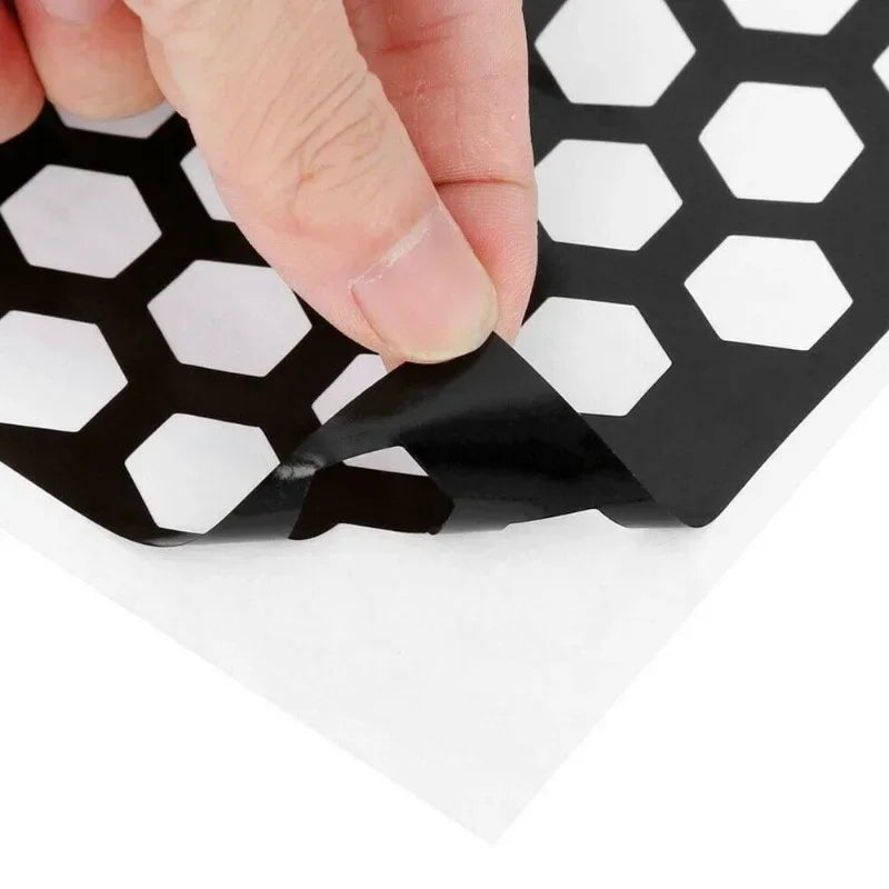 Car Honeycomb Stickers Car Stylish Tail Lights DIY Hollow Protector Decals Auto Rear Lamp Decoration Wrap Film Sticker