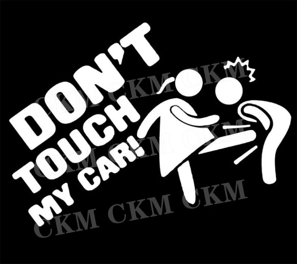 Car Stickers Dont Touch My Car Decor Decal Vinyl Cover Creative Funny Auto Exterior Decoration Motor Door Window Accessories