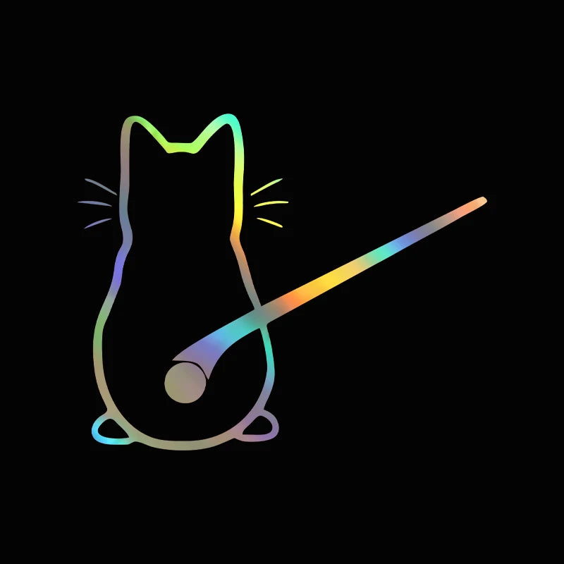 Car interior stickers Art design Fun cat car stickers Window rear glass Car decoration Car styling stickers and decals