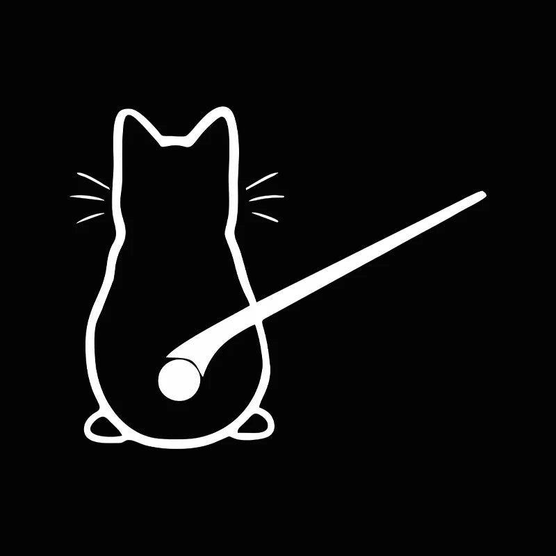 Car interior stickers Art design Fun cat car stickers Window rear glass Car decoration Car styling stickers and decals