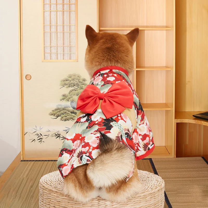 Your mate will be the most stylish resident in your street with this high quality, Japanese Kimono Dog Costume.  Comes in a wide range colours and of sizes.