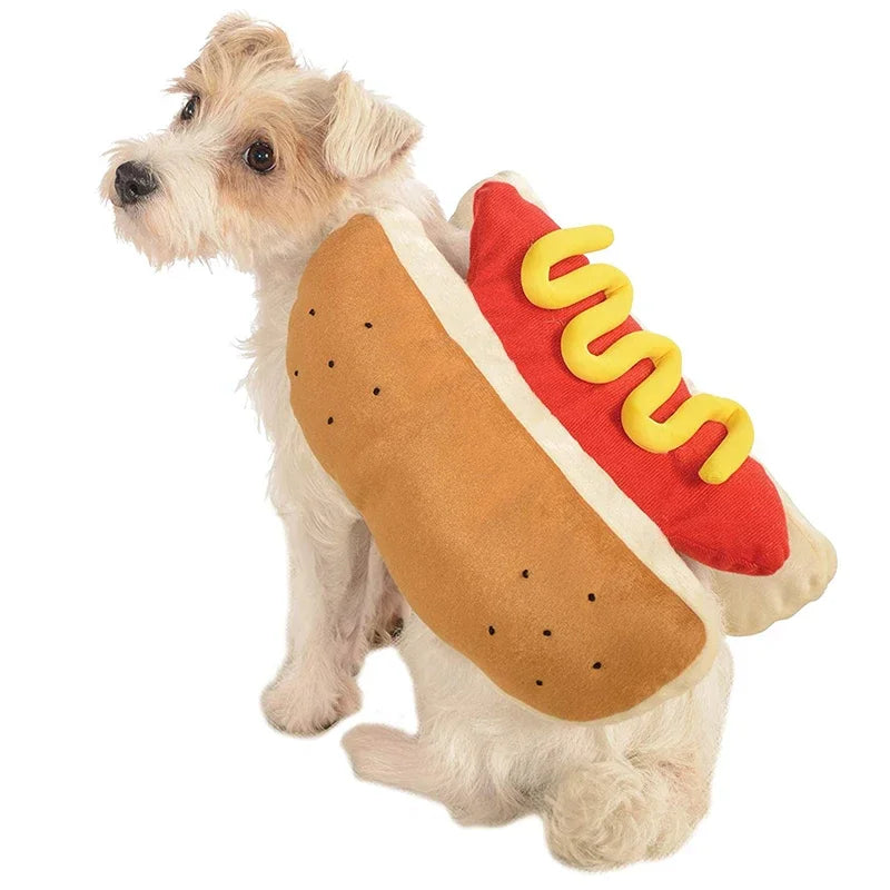 You've seen them before, now you can get one. Funny Hot Dog shaped costume.  Comes in small, medium and large.