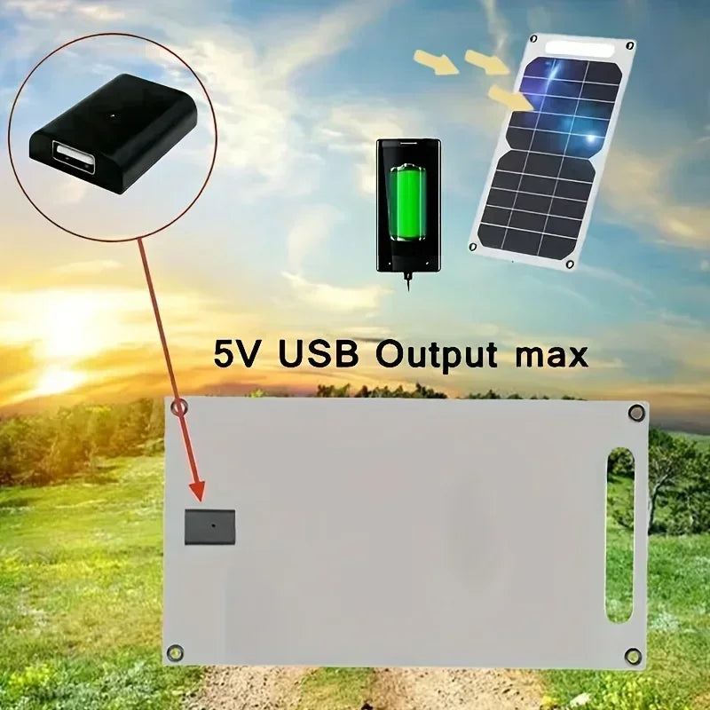 5V 35W Sunpower Portable Solar Panel With USB Safe Stabilize Charger For Phone Power Bank Outdoor Camping Home RV Gift Use