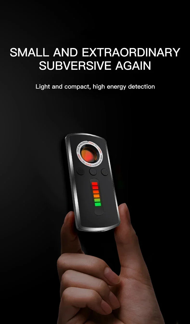 GS40 Security Hidden Camera Detector, Anti Spy Gadget Hunter, Wireless Signal Car GPS, Infrared Search Wiretapping Bug Mini Devices
