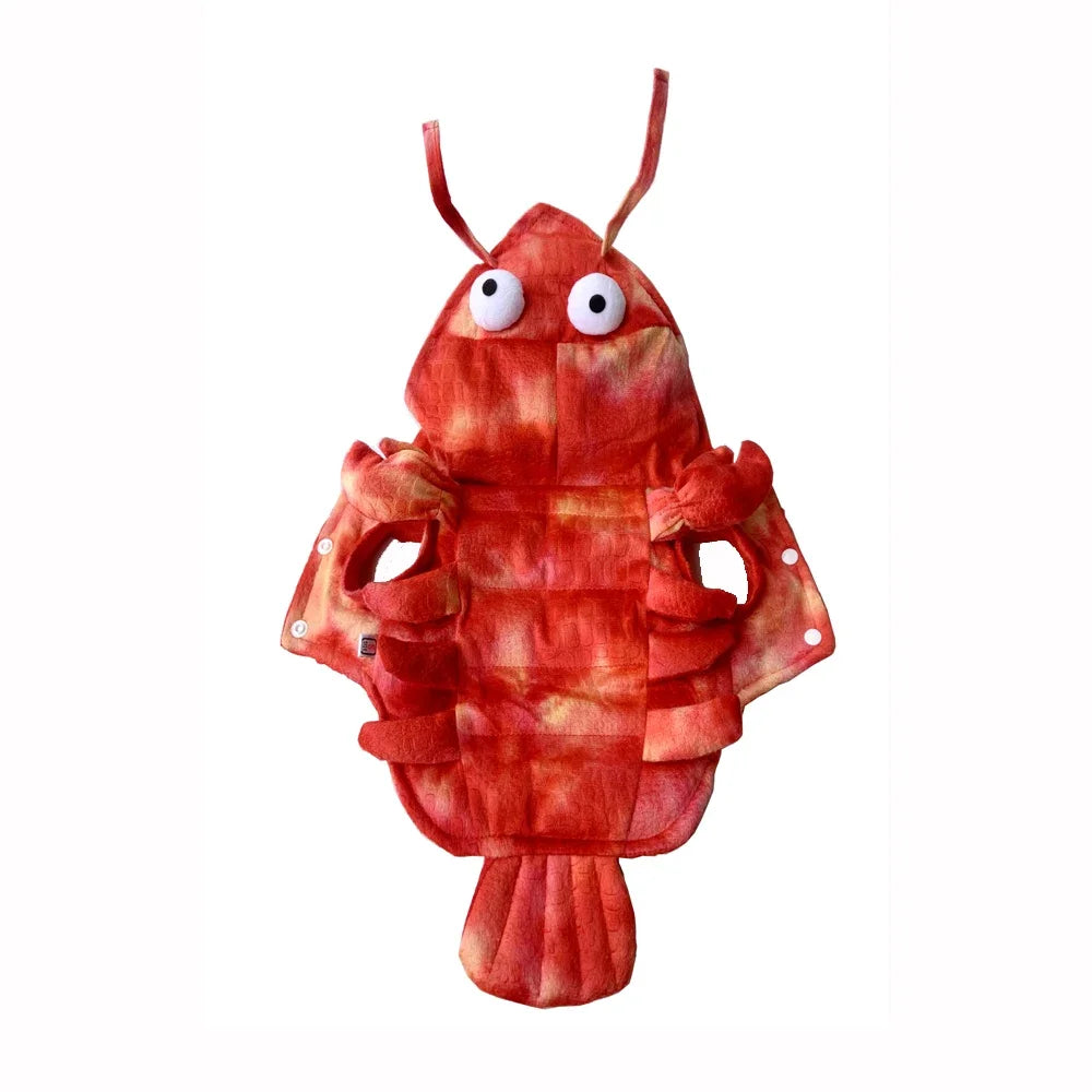 Hilarious Dog Lobster Costume for dogs and cats.