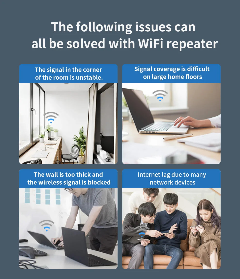 COMFAST 1200Mbps WiFi Extender 5GHz Wireless Repeater 2.4G 300Mbps Wi-Fi Range Signal Booster Amplifier Extenders Repetetidor