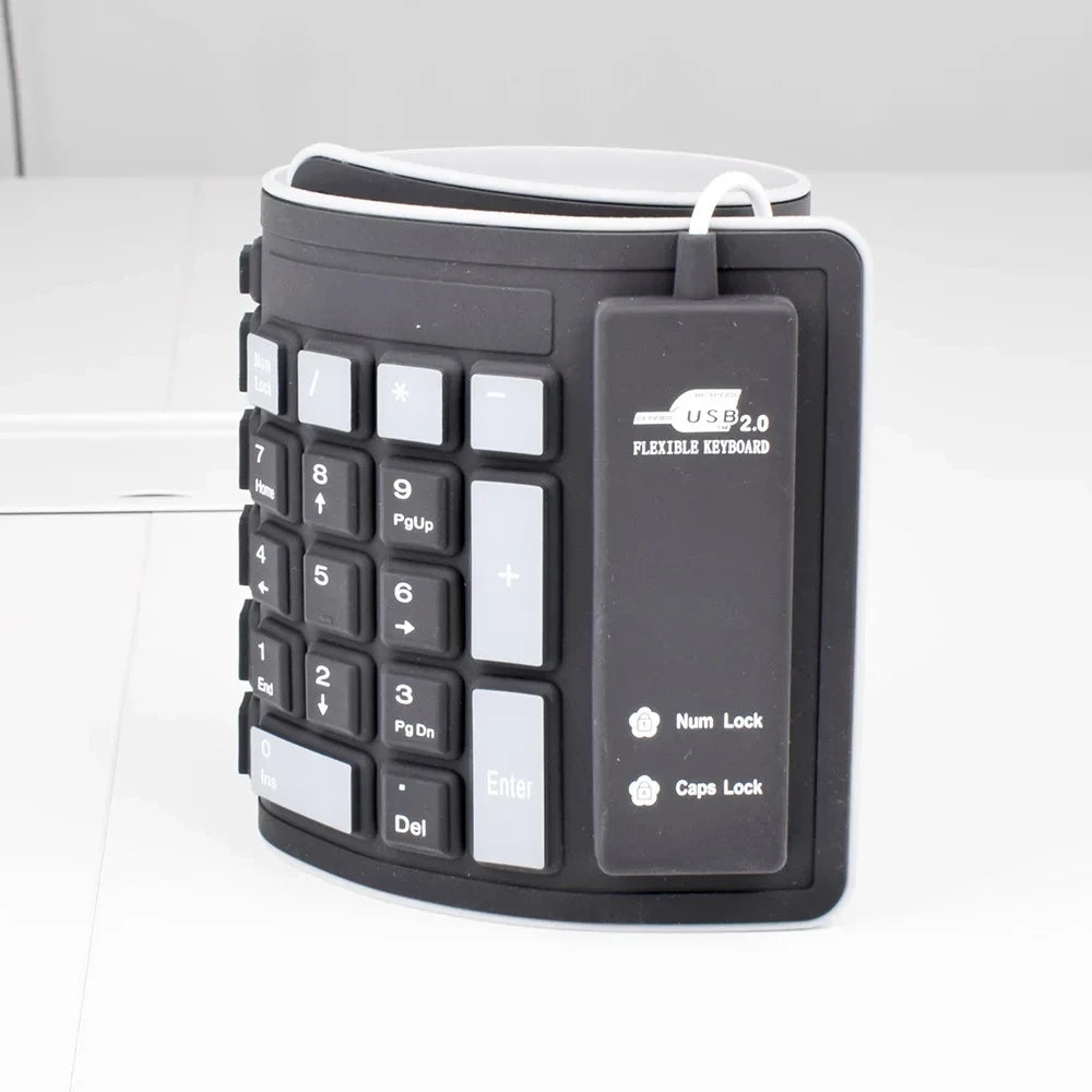 103 Keys English Language, flexible Silicon Keyboard, for Laptop Computers, PCs, Tablets