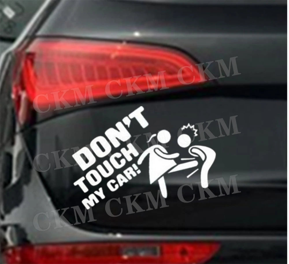 Car Stickers Dont Touch My Car Decor Decal Vinyl Cover Creative Funny Auto Exterior Decoration Motor Door Window Accessories