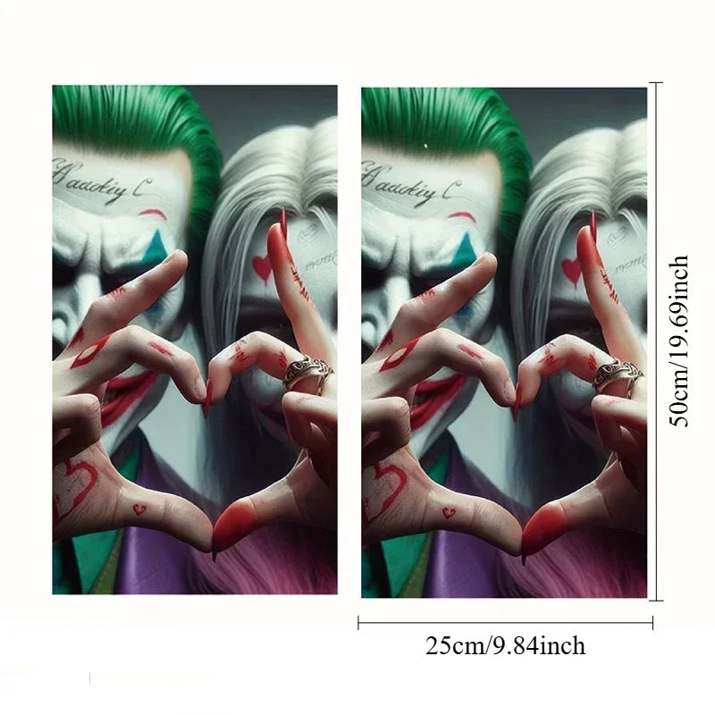 2 pieces Car stickers, car sticker set, scratch resistant PVC car sticker, suitable for car B pillar, car door sticker