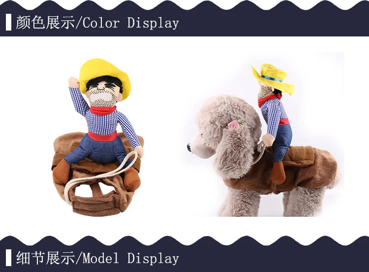 Hilarious dog rider style costumes. A wide range of styles and sizes to choose from.