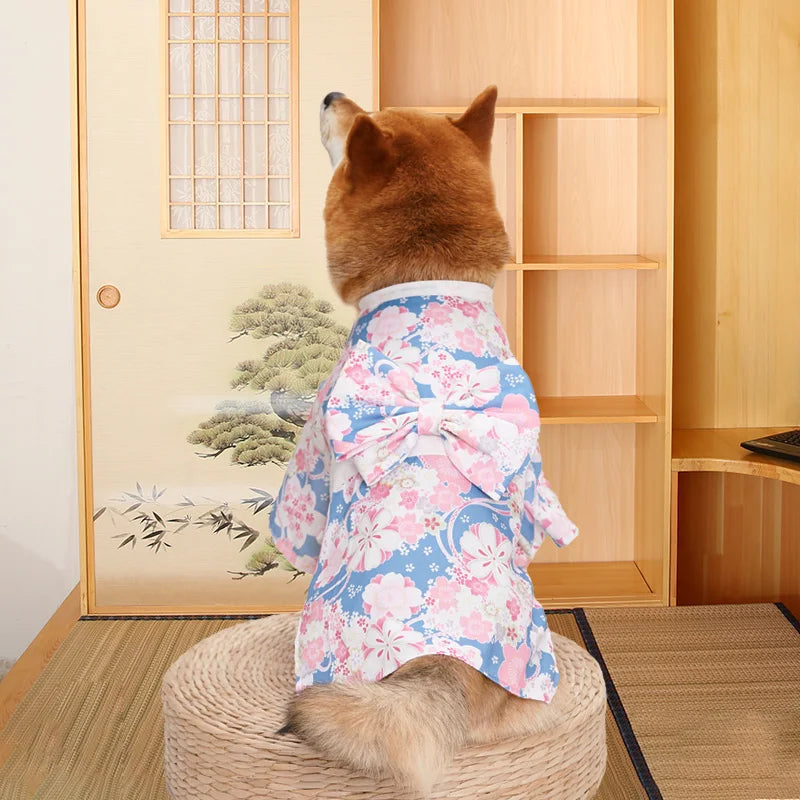 Your mate will be the most stylish resident in your street with this high quality, Japanese Kimono Dog Costume.  Comes in a wide range colours and of sizes.