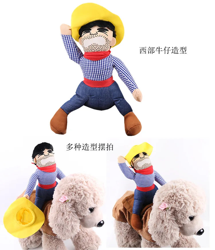 Hilarious dog rider style costumes. A wide range of styles and sizes to choose from.
