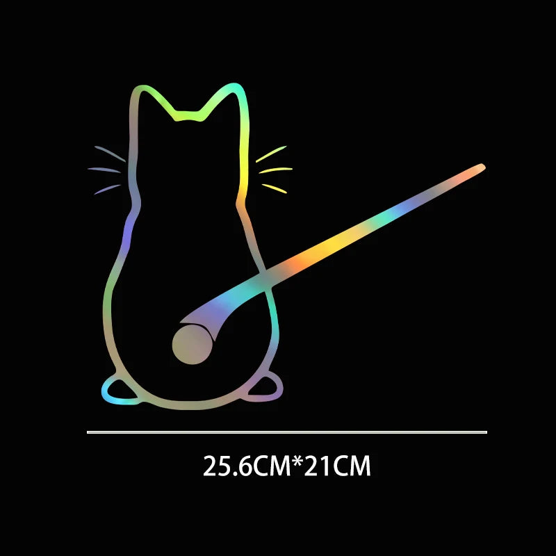 Car interior stickers Art design Fun cat car stickers Window rear glass Car decoration Car styling stickers and decals