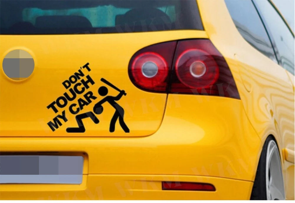 Car Sticker DIY Don’t Touch My Car Creative Modifications Decor Decal Auto Vinyl Film Window Decor Auto Bumper Sticker
