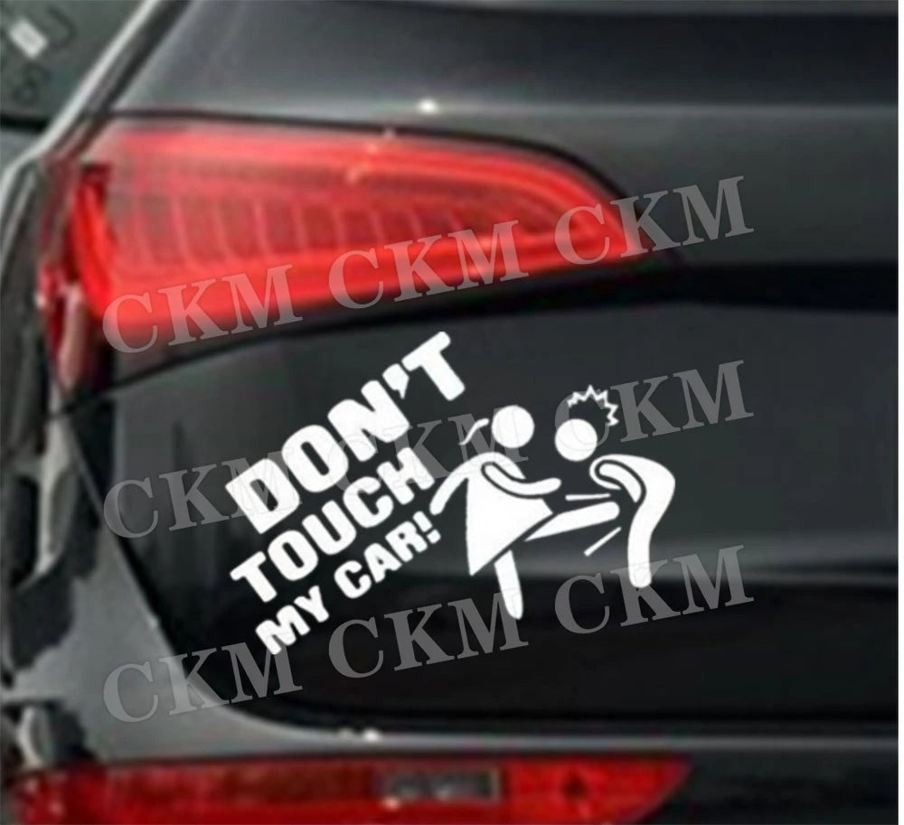 Car Stickers Dont Touch My Car Decor Decal Vinyl Cover Creative Funny Auto Exterior Decoration Motor Door Window Accessories