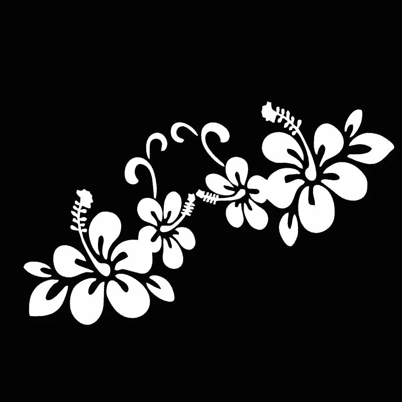 Car Sticker 20*8cm Flower Stickers Car Door Window  Reflective Laser Motorcycle Car Styling 3D Stickers